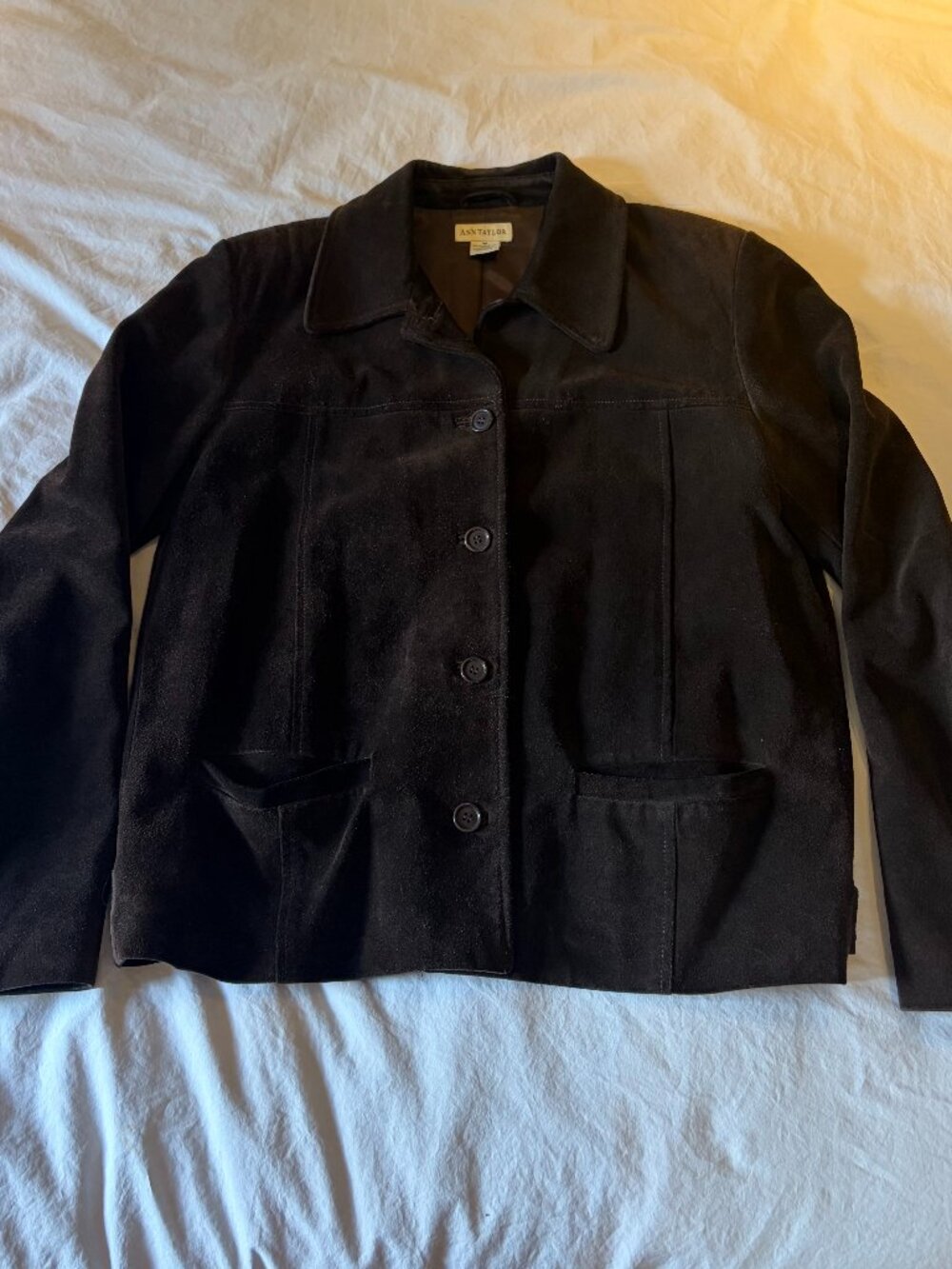 Vintage Ann Taylor Suede jacket.